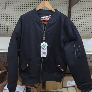 Men's Black Work Bomber Jacket